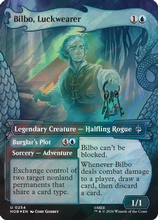 Bilbo, Luckwearer (Showcase) (Surge Foil) (HOB-254) - The Hobbit Foil