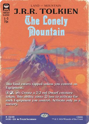 PRESALE - The Lonely Mountain (Borderless) (HOB-248) - The Hobbit Foil