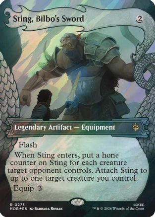 Sting, Bilbo's Sword (Showcase) (Surge Foil) (HOB-273) - The Hobbit Foil