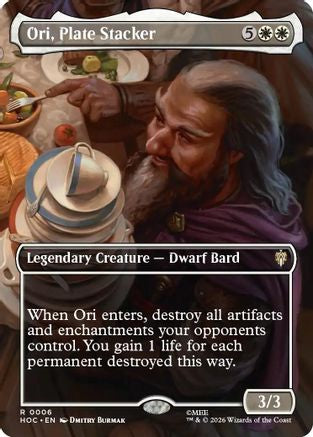 Ori, Plate Stacker (Borderless) (HOC-006) - The Hobbit: Eternal-Legal Foil