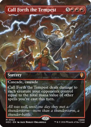 Call Forth the Tempest (Borderless) (HOC-022) - The Hobbit: Eternal-Legal