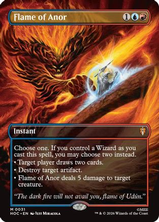 Flame of Anor (Borderless) (HOC-031) - The Hobbit: Eternal-Legal Foil
