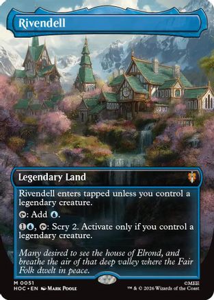 Rivendell (Borderless) (HOC-051) - The Hobbit: Eternal-Legal Foil