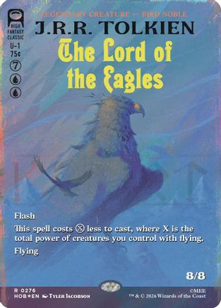 The Lord of the Eagles (Borderless) (Surge Foil) (HOB-276) - The Hobbit Foil
