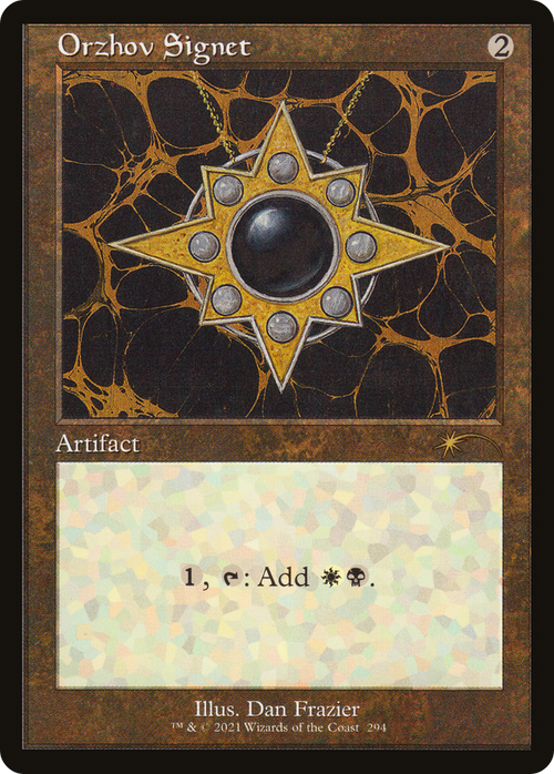 Orzhov Signet (SLD-294) - Secret Lair Drop Etched Foil