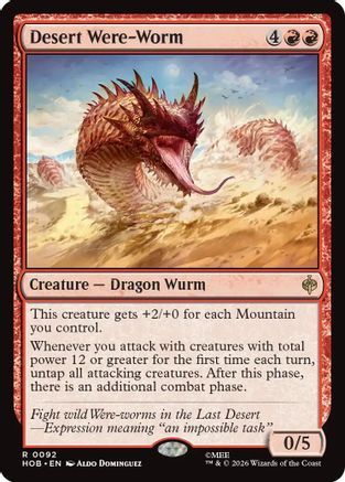 Desert Were-Worm (HOB-092) - The Hobbit