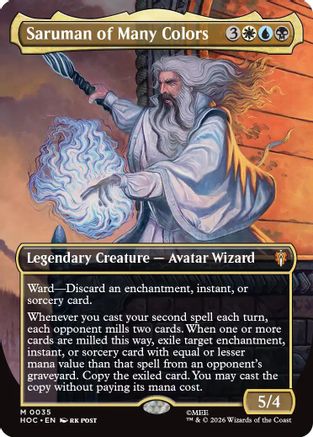 Saruman of Many Colors (Borderless) (HOC-035) - The Hobbit: Eternal-Legal