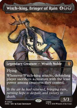 Witch-king, Bringer of Ruin (Borderless) (HOB-021) - The Hobbit
