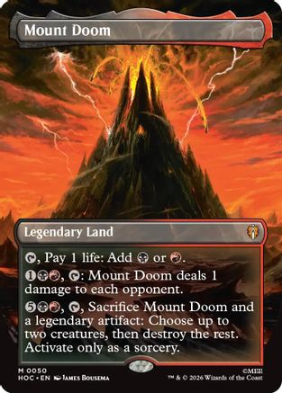 Mount Doom (Borderless) (HOC-050) - The Hobbit: Eternal-Legal