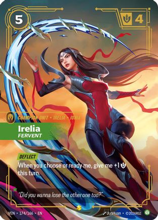 Irelia, Fervent (Overnumbered) (174/166) - Vendetta Foil