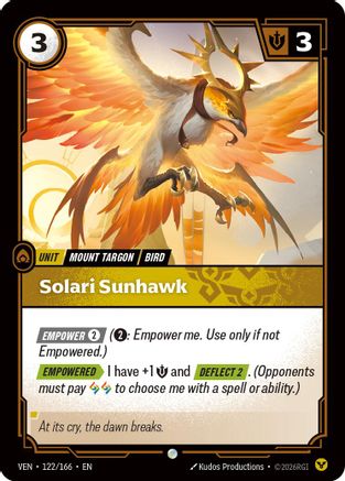 Solari Sunhawk (122/166) - Vendetta