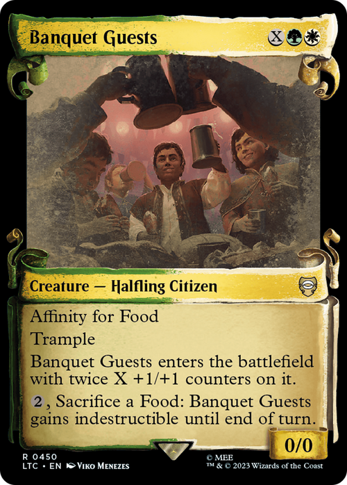 Banquet Guests (Showcase Scrolls) (LTC-450) - Tales of Middle-earth Commander: (Showcase) Foil