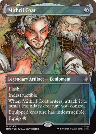 PRESALE - Mithril Coat (Borderless) (Surge Foil) (HOC-083) - The Hobbit: Eternal-Legal Foil