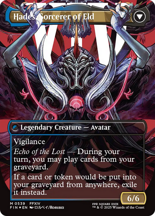 Emet-Selch, Unsundered (Borderless) (Surge Foil) (FIN-539) - FINAL FANTASY Foil