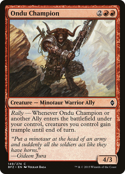 Ondu Champion (BFZ-149) - Battle for Zendikar