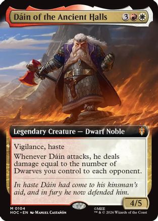 Dain of the Ancient Halls (Extended Art) (HOC-104) - The Hobbit: Eternal-Legal