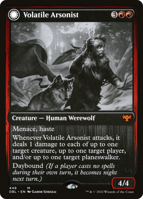 Volatile Arsonist (DBL-448) - Innistrad: Double Feature: (Double Faced Transform)