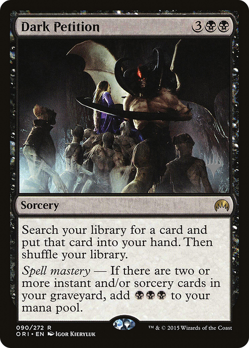 Dark Petition (PPKHM-90P) - Magic Origins Promos Foil