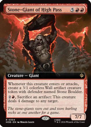 Stone-Giant of High Pass (Extended Art) (HOB-304) - The Hobbit