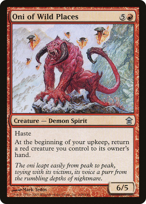 Oni of Wild Places (SOK-108) - Saviors of Kamigawa