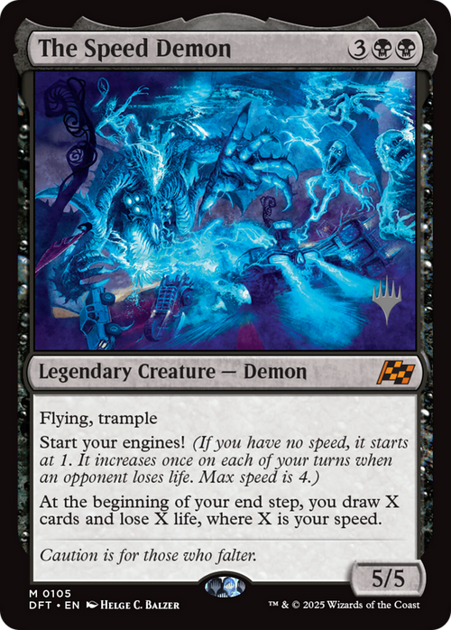 The Speed Demon (PPDFT-105P) - Promo Pack: Aetherdrift Foil