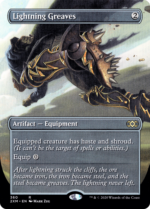 Lightning Greaves (Borderless) (2XM-360) - Double Masters (Borderless) Foil