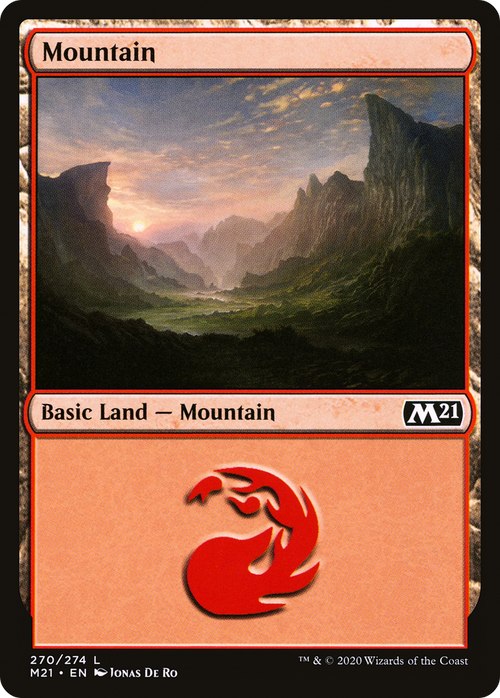 Mountain (270) (M21-270) - Core Set 2021 Foil