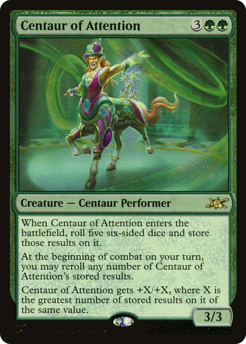 Centaur of Attention (Galaxy Foil) (UNF-418) - Unfinity Foil