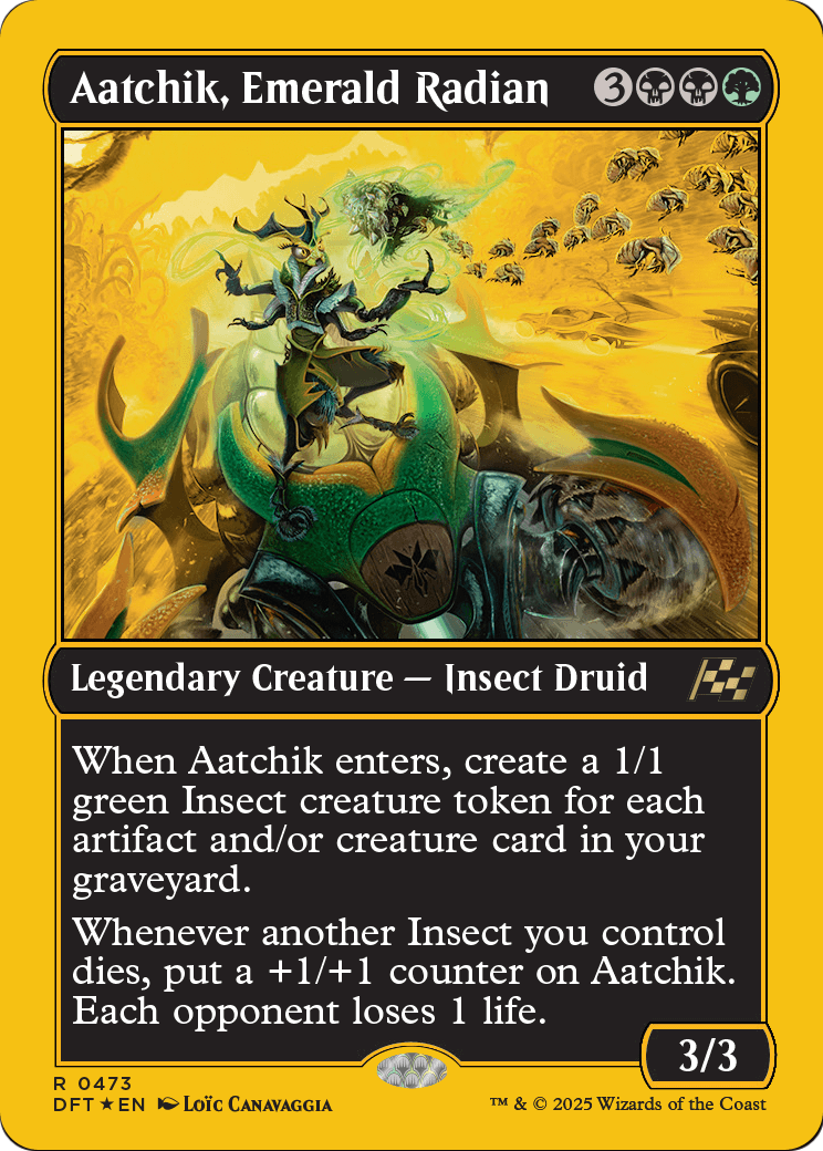 Aatchik, Emerald Radian (First-Place Foil) (DFT-473) - Aetherdrift Foil
