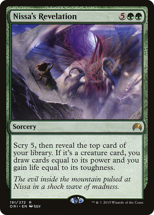 Nissa's Revelation (ORI-191) - Magic Origins Foil
