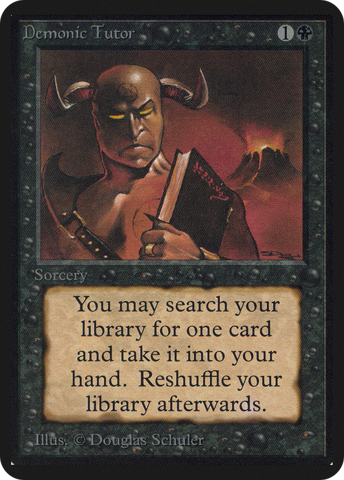 Demonic Tutor (LEA-) - Limited Edition Alpha