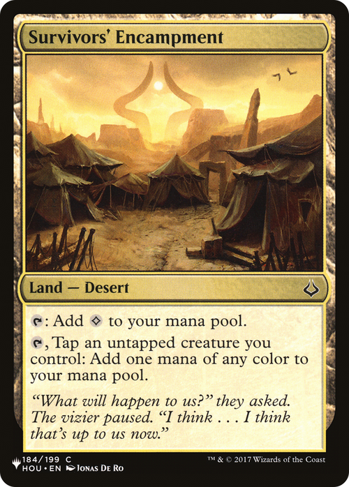 Survivors' Encampment (LIST-184/199) - The List
