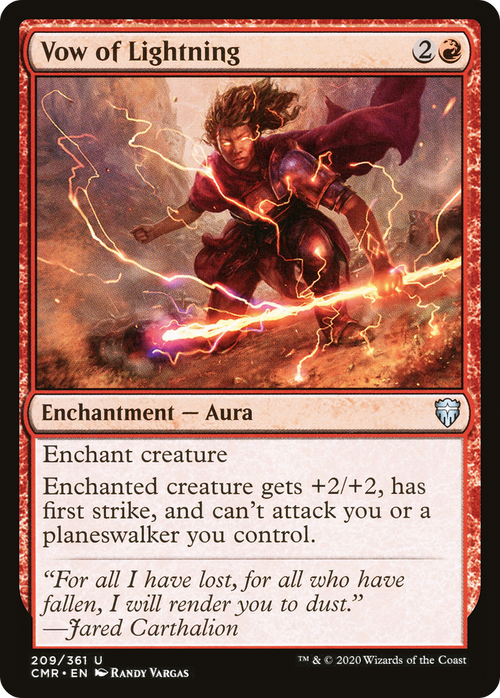 Vow of Lightning (CMR-209) - Commander Legends Foil
