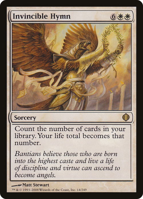 Invincible Hymn (ALA-014) - Shards of Alara Foil