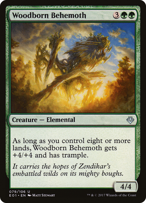 Woodborn Behemoth (AC2-079) - Archenemy: Nicol Bolas