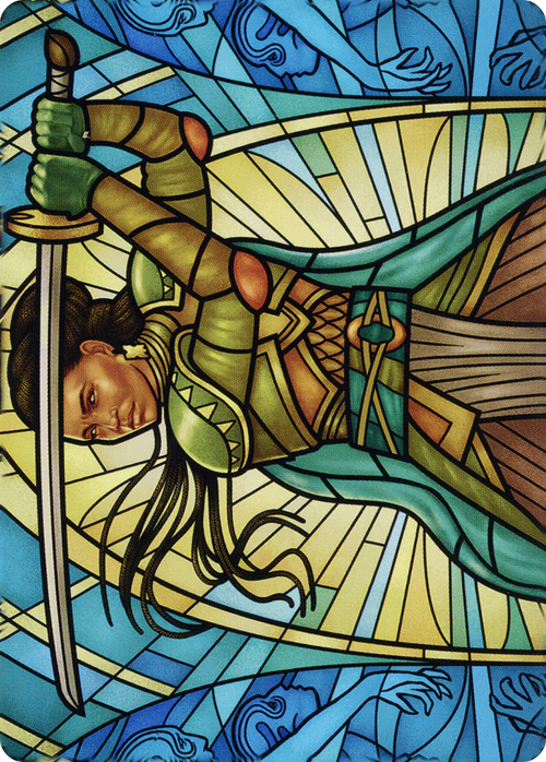 Shanna, Purifying Blade // Shanna, Purifying Blade (ADMU-077) - Dominaria United Art Series (Borderless) Foil