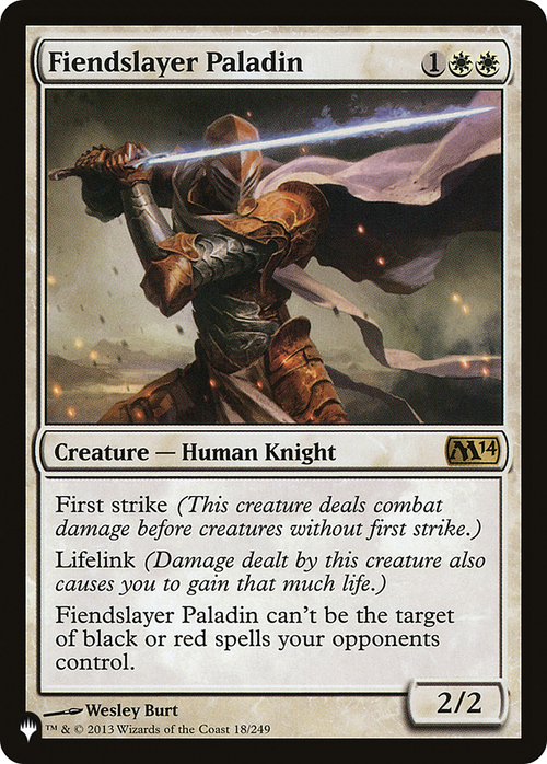 Fiendslayer Paladin (LIST-18/249) - The List