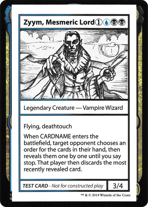 Zyym, Mesmeric Lord (No PW Symbol) (CMB1-104) - Mystery Booster Playtest Cards 2021