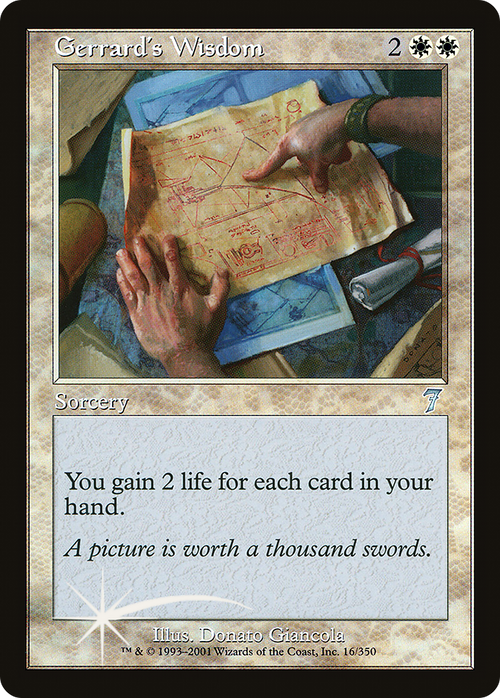 Gerrard's Wisdom (7ED-016) - 7th Edition Foil