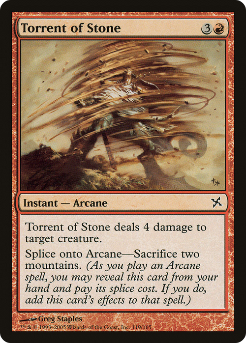 Torrent of Stone (BOK-119) - Betrayers of Kamigawa Foil