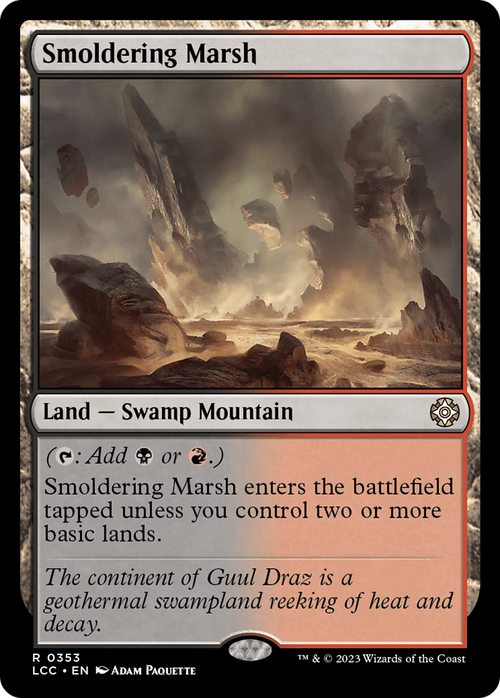Smoldering Marsh (LCC-353) - The Lost Caverns of Ixalan Commander