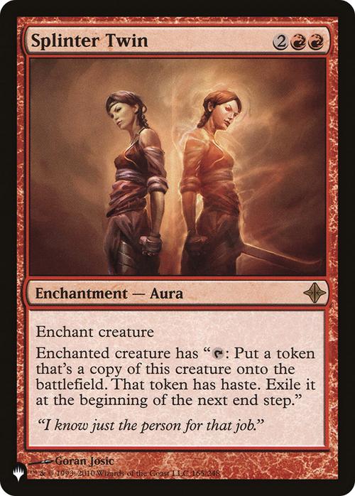Splinter Twin (LIST-ROE-165) - The List