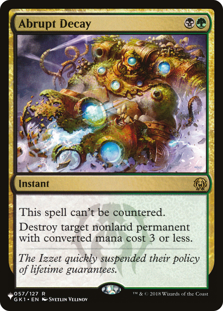 Abrupt Decay (LIST-057/127) - The List