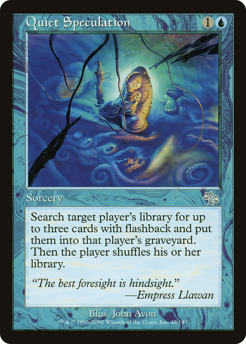 Quiet Speculation (JUD-049) - Judgment: (tombstone)