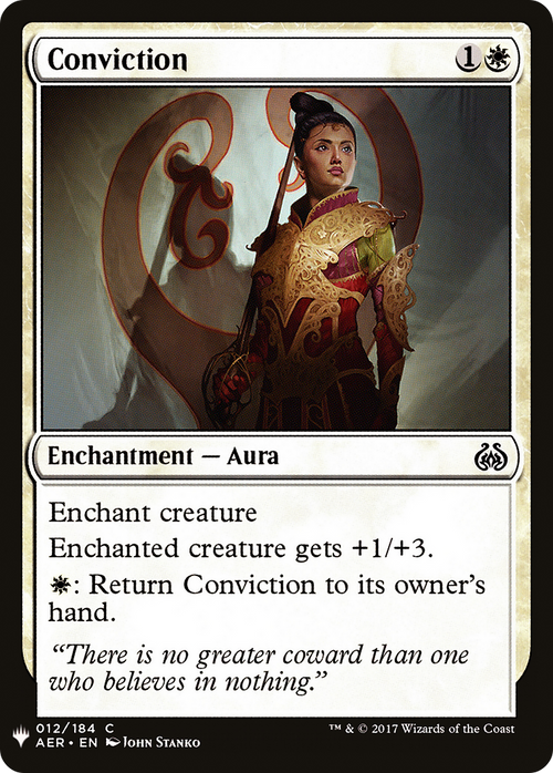Conviction (LIST-AER-12) - The List