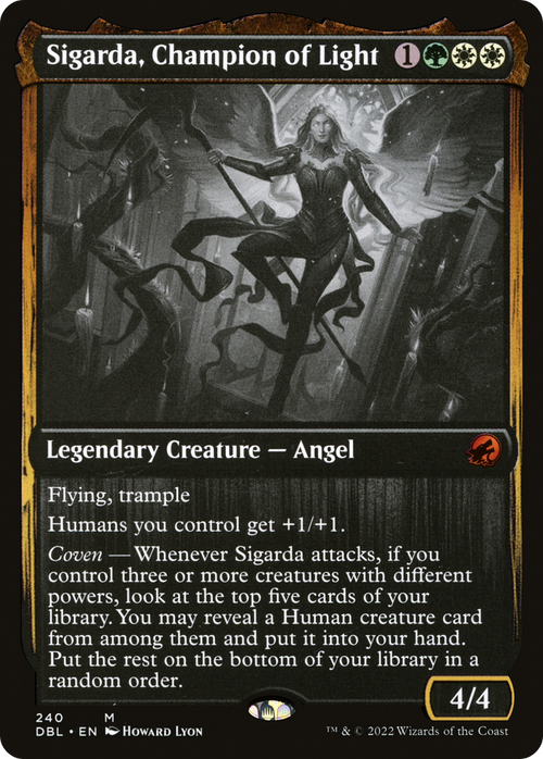 Sigarda, Champion of Light (DBL-240) - Innistrad: Double Feature Foil