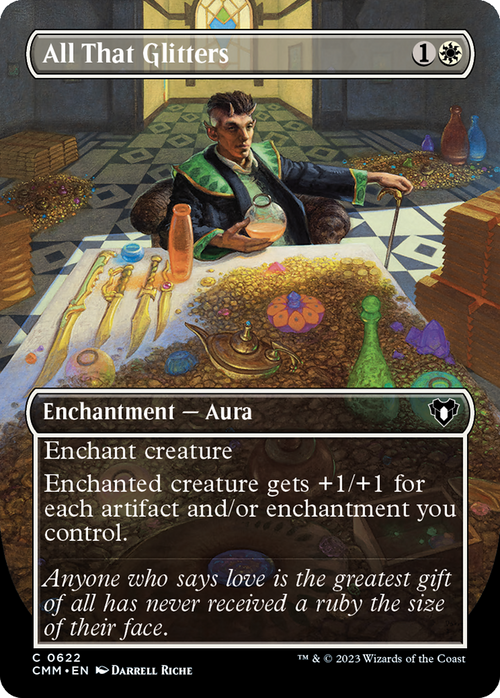 All That Glitters (Borderless) (CMM-622) - Commander Masters Foil