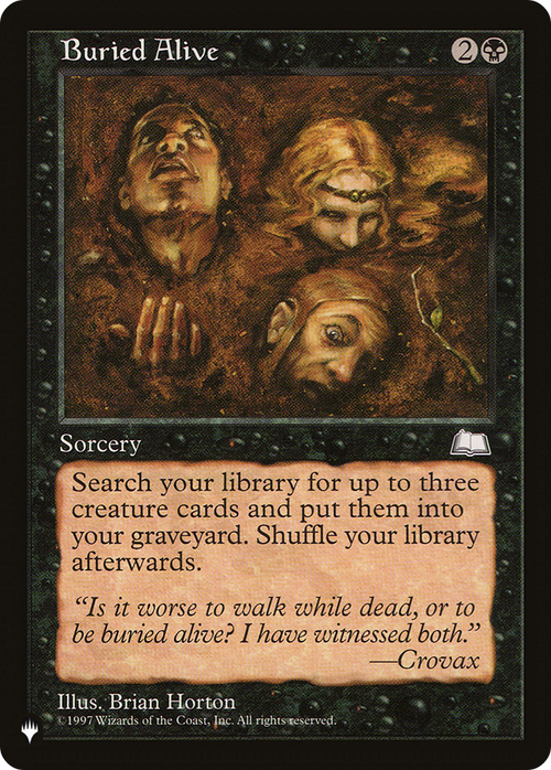 Buried Alive (LIST-) - The List