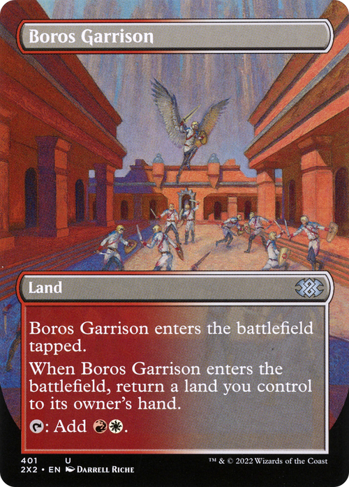 Boros Garrison (Borderless) (2X2-401) - Double Masters 2022 Foil