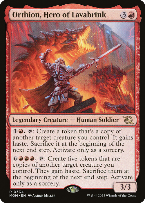 Orthion, Hero of Lavabrink (MOM-334) - March of the Machine Foil
